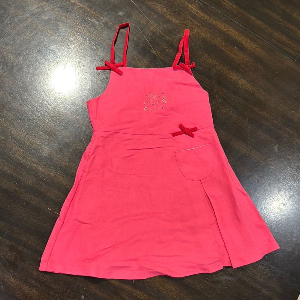 Dior Pink and Red Dress Girls, Vintage